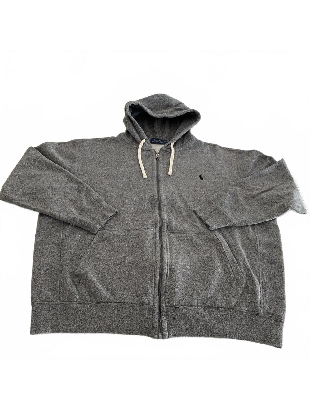 Polo Ralph Lauren Hoodie Sweatshirt Full Zip Heavyweight Waffle Hood Men 2XL XXL
